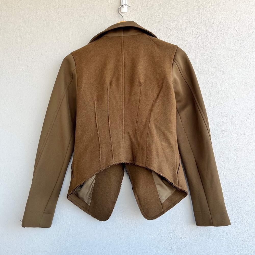 H&M | Cropped Olive Wool Jacket - Picture 6 of 16